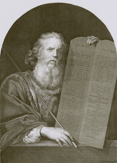 Moses and the tables of the law by English School